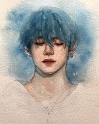 I started painting kim taehyung as the subject of my pop art. Its Still A Wip Btsfanart Kimtaehyung Taehyungfanart Bts Drawings Kpop Drawings Taehyung Fanart