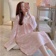 Ready Stock Women S Pajamas Girls Nightdress Home Service Plus Size Sleepdress Nightwear Shopee Malaysia In 2020 Pajamas Women Night Dress Girls Pajamas