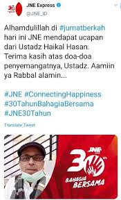 Di facebook, kiai ishomuddin malah mengajak warga nu untuk memboikot jne. Taufik Syahputra Taufik091086 Twitter