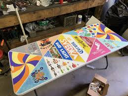 Cute Diy Beer Pong Table Diy Beerpong Table College In 2020 Diy Beer Pong Table Diy Beer Pong Beer Pong Table Painted