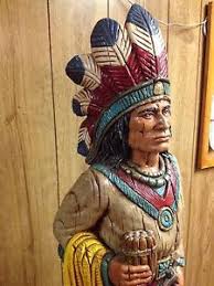 Beautiful Big Vintage Handmade Ceramic Cigar Store Indian Chief Statue 54 Tall Cigar Store Indian Cigar Store Cigar Art