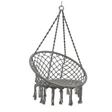 Maybe you would like to learn more about one of these? Barton Portable Hammock Chair Swing Hanging Cotton Rope Hammock Swing Chair Grey Accuweather Shop
