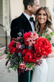 Using eco & socially responsible flowers. A Moody Winter Wedding In The Prettiest Jewel Tones