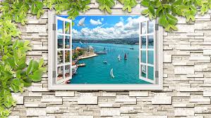 3d duvar kağıtları yukarıya yazdığınız ölçülerde, genişlik ve yükseklik çarpılarak, çıkan metrekare. 3 Boyutlu Pencere Duvar Kagidi 79 Ozelduvarlar Com