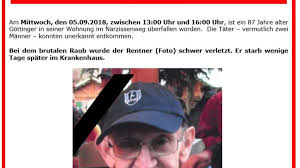 Mieten sie jetzt bei immobilienscout24 die passende sozialwohnung! Todlicher Uberfall In Gottingen Polizei Sucht Mit Plakat Nach Tatern Gottingen