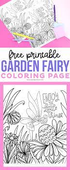The sky's the limit when it comes to the magical fairy world. Free Garden Fairy Coloring Page Printable Crush