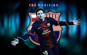 Red bull salzburg v barça in photos. Hd Wallpaper Lionel Messi The Magician The Magician Soccer Poster Barcelona Wallpaper Flare