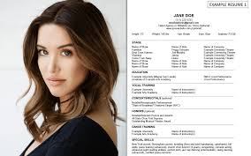 How To Format Your Musical Theater Resume Musical Theatre Resume Musicals