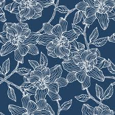 Up to 27 inches long: 2 Color Floral Royalty Free Stock Repeat Patterns Patternbank