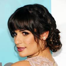 Blow dry your bangs and then the rest of your hair evenly with a round brush. 3 Ways To Style A Bun With Bangs Bridesmaid Hair Braided Hairstyles Prom Hair
