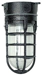 Modern glass globes chandeliers light industrial pendant light ceiling fixture. Woods L1706blk 150w Industrial Ceiling Mount Light Fixture Vapor And Vandal Proof Black Finish Close To Ceiling Lights Amazon Canada