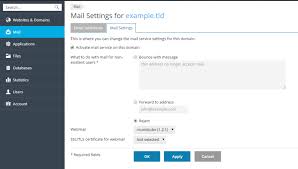 Mail Settings Of Domains Plesk Onyx Documentation