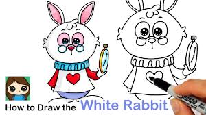 It is considered to be one of the best examples of the literary nonsense genre. How To Draw The White Rabbit Alice In Wonderland Youtube