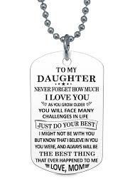 Here are 40 gift ideas that will impress your daughter (or niece, or friend's daughter) of any age and any interest, perfect for the holidays. To My Daughter The Best Things Love Mom Dog Tag Necklace Birthday Anniversary Birthday Quotes For Daughter Graduation Quotes For Daughter Daughter Love Quotes