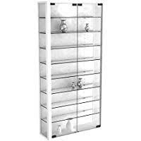 Vcm Wandvitrine Sammelvitrine Glasvitrine Wand Vitrine Regal Schrank Glas Ohne Beleuchtung Weiss Vitrosa Maxi Glasvitrine Wandvitrinen Vitrine
