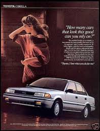 Learn more about the 1990 toyota corolla with the car connection review. Vintage Car Advertisements Of The 1990s Toyota Corolla Toyota Car Advertising