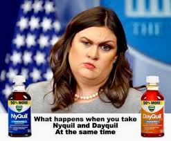 Tylenol, an ingredient that loosens mucous, and an antihistamine. Hear Me Roar On Twitter What Happens When You Take Nyquil And Dayquil At The Same Time