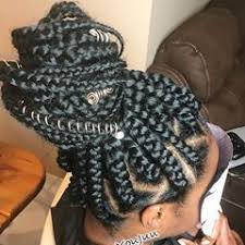 Black And Blonde Jumbo Knotless Braids Large Knotless Box Braids 5 Pks Of Organique Lock N Hold Braid 20 Doyoujuu Hairbyjuu Protecti Box Braids Short Box Braids Box Braids Styling