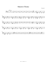 Sakura's Theme Sheet Music - Sakura's Theme Score • HamieNET.com