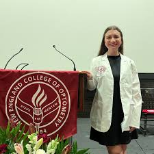 Sarah Krull ('19) was presented with her white coat in a ceremony ...