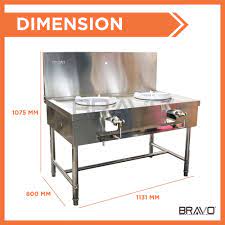 Memilih dapur gas yang terbaik semestinya mempunyai rahsia yang anda perlu tahu bukan hanya sekadar membeli kerana jenama dan reka bentuknya sahaja. Stainless Steel 2 Burner Kwali Range Dim 45x26 Dapur 2 Tungku Stove Range