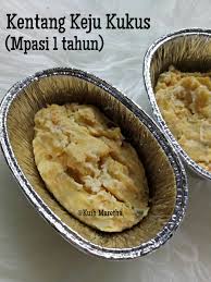 Krenyes dari tepung panir inilah yang. Kuih Maretha Kentang Keju Kukus Mpasi Anak 1 Tahun
