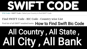What is a swift code? How To Find Swift Bic Code All Country State City Bank Swift Bic Code Youtube