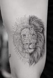 Want to absolutely be featured on our page?inbox us for a full breakdown how,if not tag us: 50 Geometric Lion Tattoo Designs Meanings