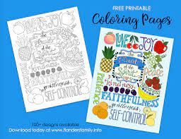 Or you can look here to download any of the pages. Fruit Of The Spirit Coloring Page Flanders Family Homelife