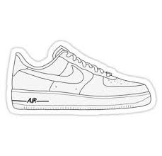 Air Force Sticker Sneakers Drawing Waterproof Stickers Iphone Wallpaper Violet