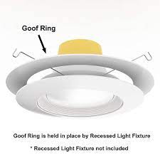 Can these be installed into a newly cut hole without a an pre existing can? 10 Pack White Plastic Trim Ring For 8 Inch Recessed Can Down Light Oversized Lighting Fixture Walmart Com Walmart Com