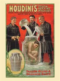 Houdini Milk Can Poster The greatest magician, escape artist and lock picker of all time. houdini milk can poster