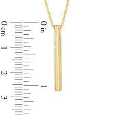 Worn close to the body and close to the heart, necklaces can be a comforting reminder of love and treasured memories, making them a truly meaningful gift. Linear Bar Pendant In 10k Gold Zales