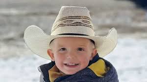 Levi Wright's mother reveals how rodeo star's son fell into the creek where  he drowned while driving his toy tractor around their Utah home