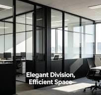 High Quality Customized Office Partition Wall System Divider Modern  Aluminium Style Clear Modular Low-E Glass Customized Size