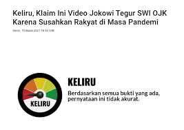 Ojk sendiri sedang dalam tahap mengkaji penerapan mata uang kripto di indonesia. Salah Video Presiden Jokowi Ingatkan Ojk Swi Jangan Menyusahkan Rakyat Di Masa Sulit Hoax Buster Covid19 Go Id