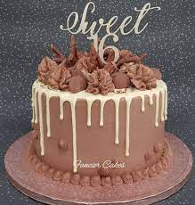 Sweet sixteen theme cakes can be of any type. Fancier Cakes On Twitter Sweet 16th Chocoholic Birthday Cake Gorgeous White Chocolate Drip Layers Of Chocolate Sponge Chocolate Buttercream Topped With Yummy Chocs Birthdaycake Dripcake Chocolatedrip Chocolatecake