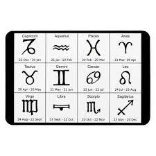 Horoscope Chart Zodiac Signs And Dates Magnet Zazzle Com In 2021 Zodiac Signs Symbols Zodiac Signs Chart Zodiac Signs Funny