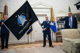 Check out our space force flag selection for the very best in unique or custom, handmade pieces did you scroll all this way to get facts about space force flag? Official Space Force Flag Unveiled At The White House Military Com