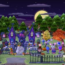 Gated Witch Community And Spooky Park Acpocketcamp Animal Crossing Game Animal Crossing Animal Crossing Qr