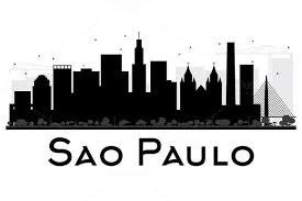 Black And White Skyline Drawing Sao Paulo City Skyline Silhouette City Skyline Silhouette City Silhouette Skyline Silhouette