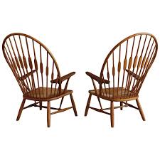 Pair Of Peacock Chairs By Hans Wegner For Johannes Hansen Chair Vintage Lounge Chair Comfy Accent Chairs