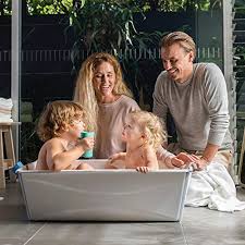 5★ (4) 4★ (4) 3★ (2) 2★ (0) 1★ (0) review rating. Stokke Flexi Bath X Large Transparent Blue Spacious Foldable Baby Bathtub Lightweight Easy To Store Convenient To Use At Home Or Traveling Best For Ages 0 6 In Kuwait