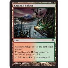 Magic The Gathering Kazandu Refuge 217 Zendikar By Wizards Of The Coast 0 99 This Is Of Uncommon Rarity A S The Gathering Cards Magic The Gathering