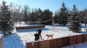 The slide in connectors are catches for easy board drop in and also give added strength.in addition, our light weight 2 foot segments will. How To Build Your Own Backyard Skating Rink Cbc Life