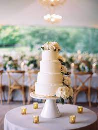 Elegant Garden Wedding At The Chicago Botanic Garden Wedding Cake Fresh Flowers Wedding Cake Toppers Wedding Cakes With Flowers