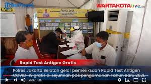 Video Polres Jakarta Selatan Gelar Rapid Test Antigen Gratis Di Pos Pengamanan Natal Dan Tahun Baru Warta Kota