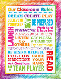 Colorful Scribble Our Classroom Rules Chart