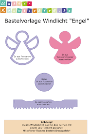 Die vorlage kannst du auch für andere geldgeschenke prima verwenden. Bastelvorlage Windlicht Engel Unser Kreativblog