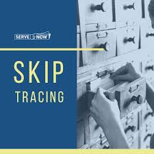 Skip tracing is the process of finding information about an individual by searching public and private databases, court records, driver's license, and the search will often turn up people finder sites, some paid and some free, with links to your skip. Skip Tracing Servenow Com